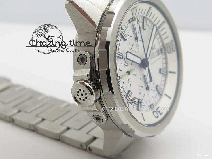 MIROTIME 0323 Versatile Aquatimer Chrono IW376803 V6F 1:1 Best Edition White Dial On SS Bracelet A 7359